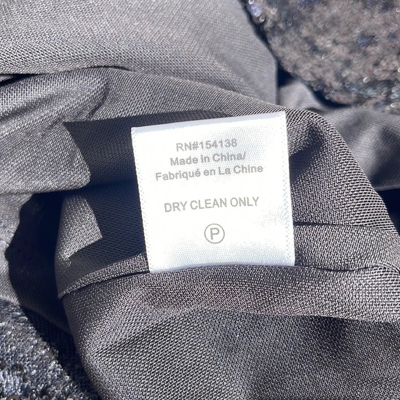 STAUD - Black Sequins Long Sleeve Mini Cut Out Dress - XS - Picture 15 of 15